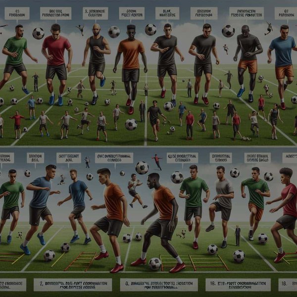 Quels exercices de coordination œil-pied sont bénéfiques pour les joueurs de football freestyle?