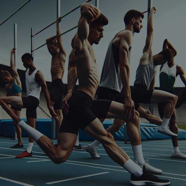 Quels étirements spécifiques pour les athlètes de saut en hauteur avant la compétition ?