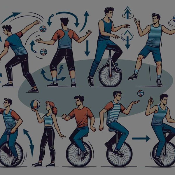 Quels sont les meilleurs exercices pour travailler la coordination sur un monocycle?